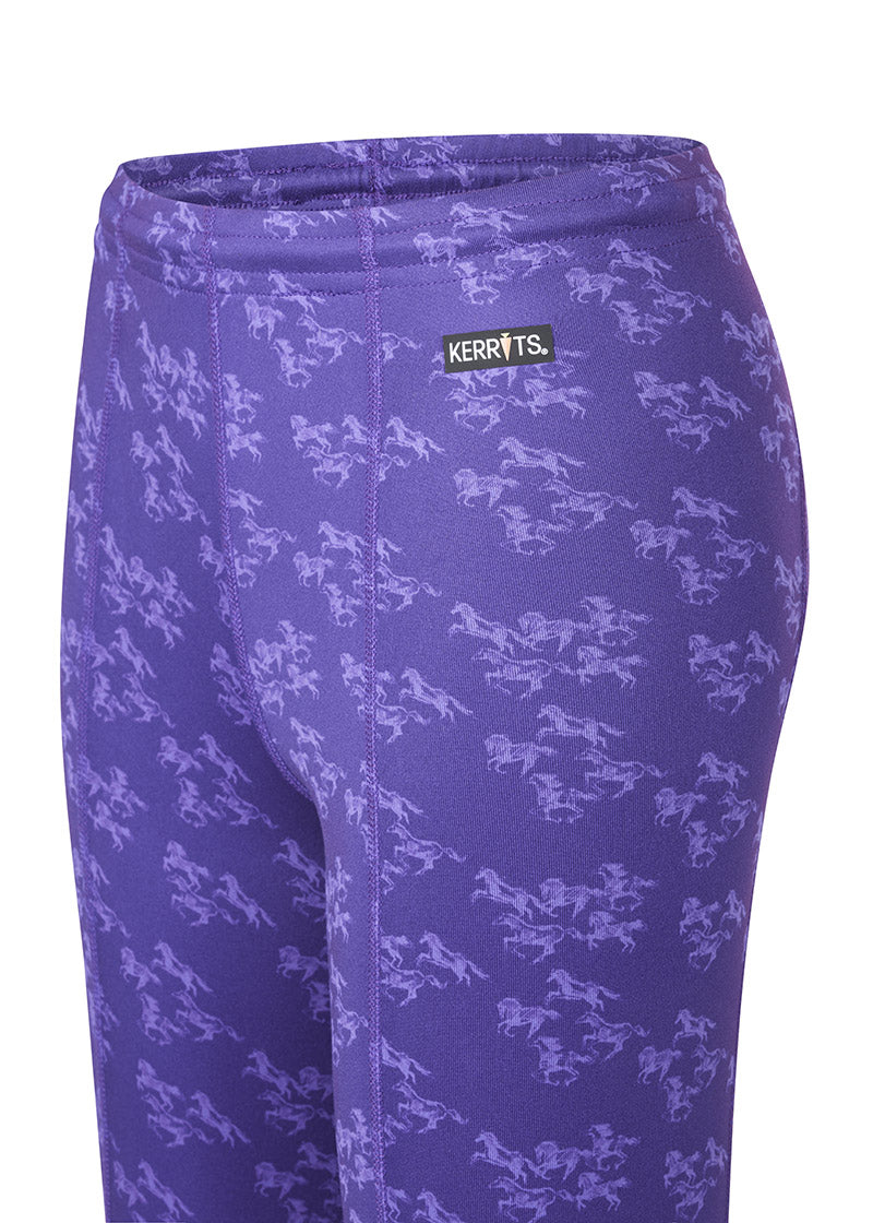 VIOLET MINI RUN FREE::variant::Kids Performance Knee Patch Tight