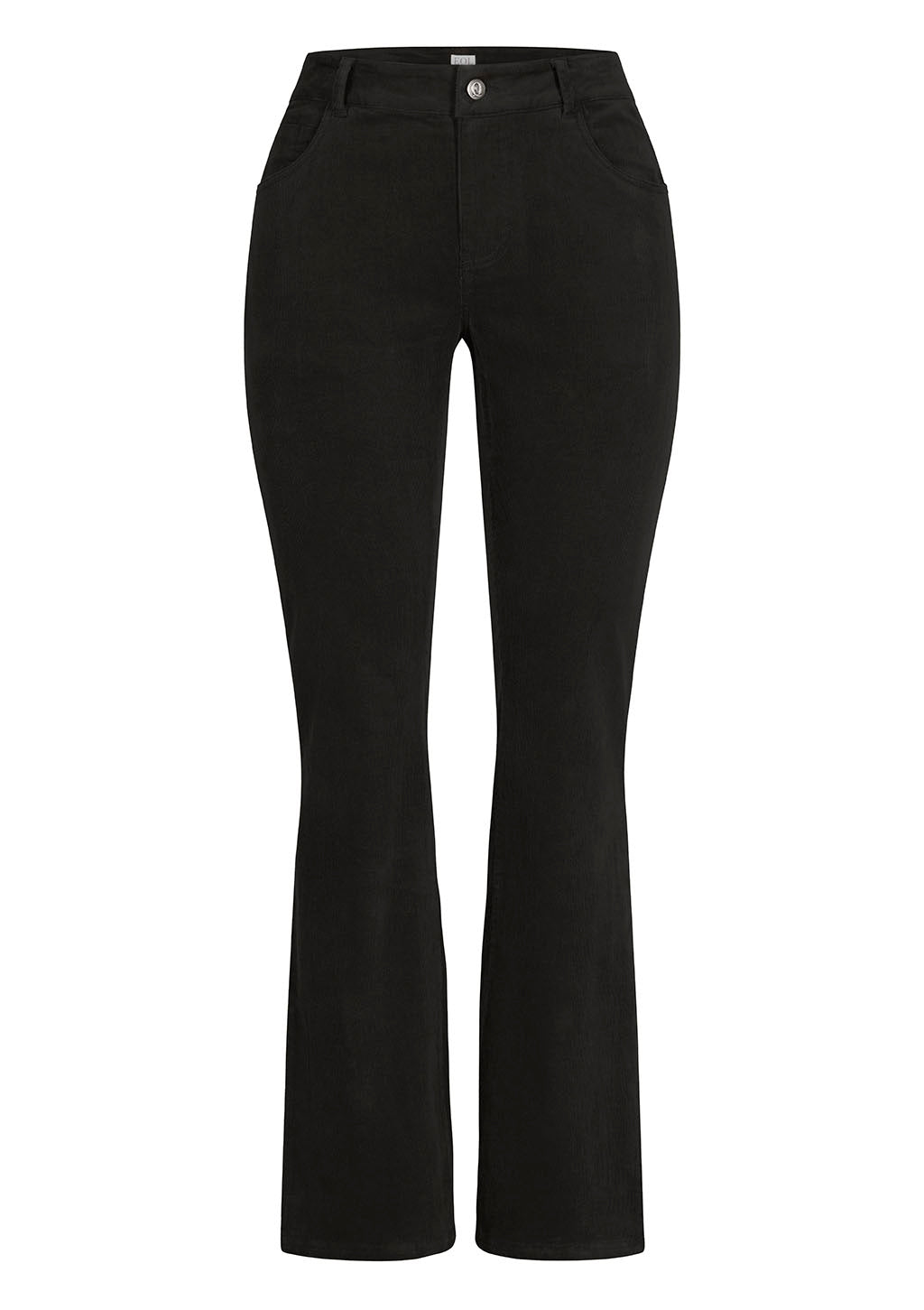 Soft Stretch Corduroy Bootcut Pant in Black
