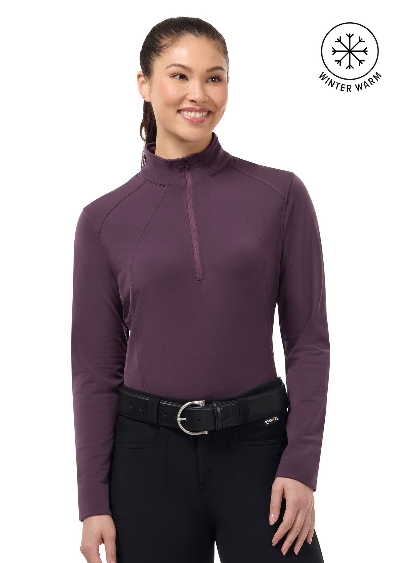 In Stride Quarter Zip Fleece Tech Top