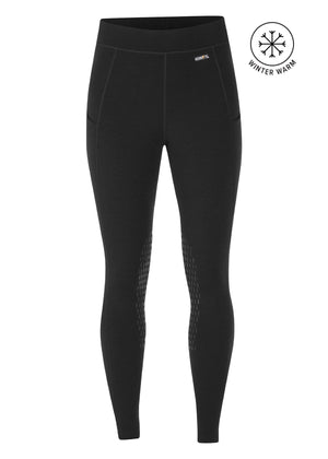 WINTER Thermal Riding Tights / Leggings with phone pockets - BEIGE