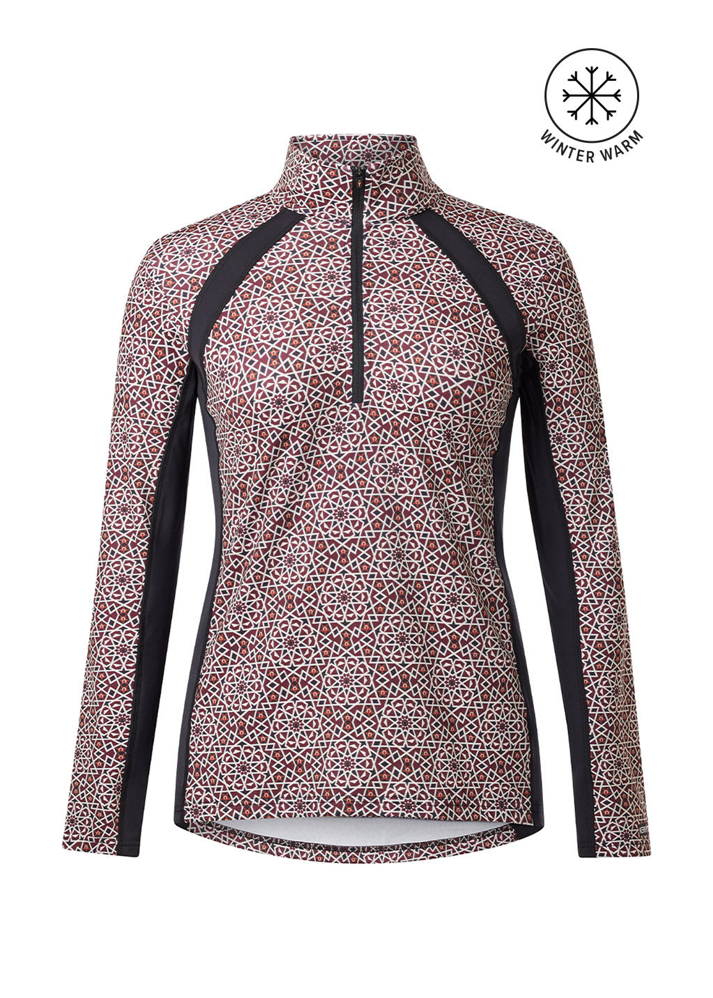 SANGRIA STARLIGHT::variant::Rail Side Quarter Zip Tech Top