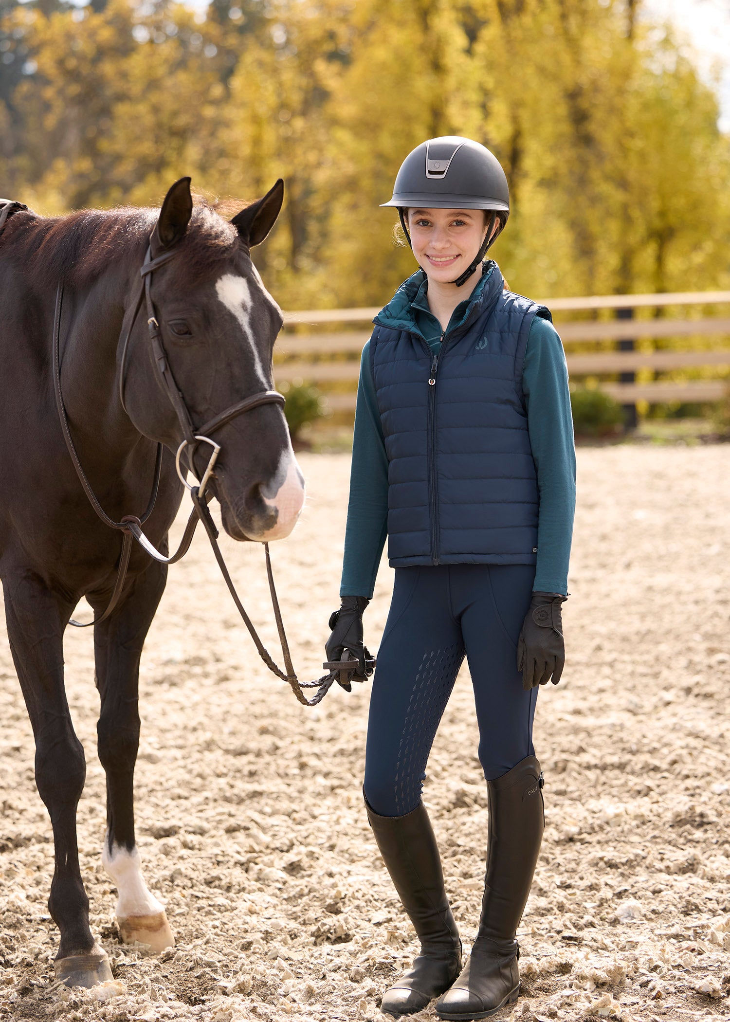 Kids Fusion Fleece Lined Full Leg Clinic Tight