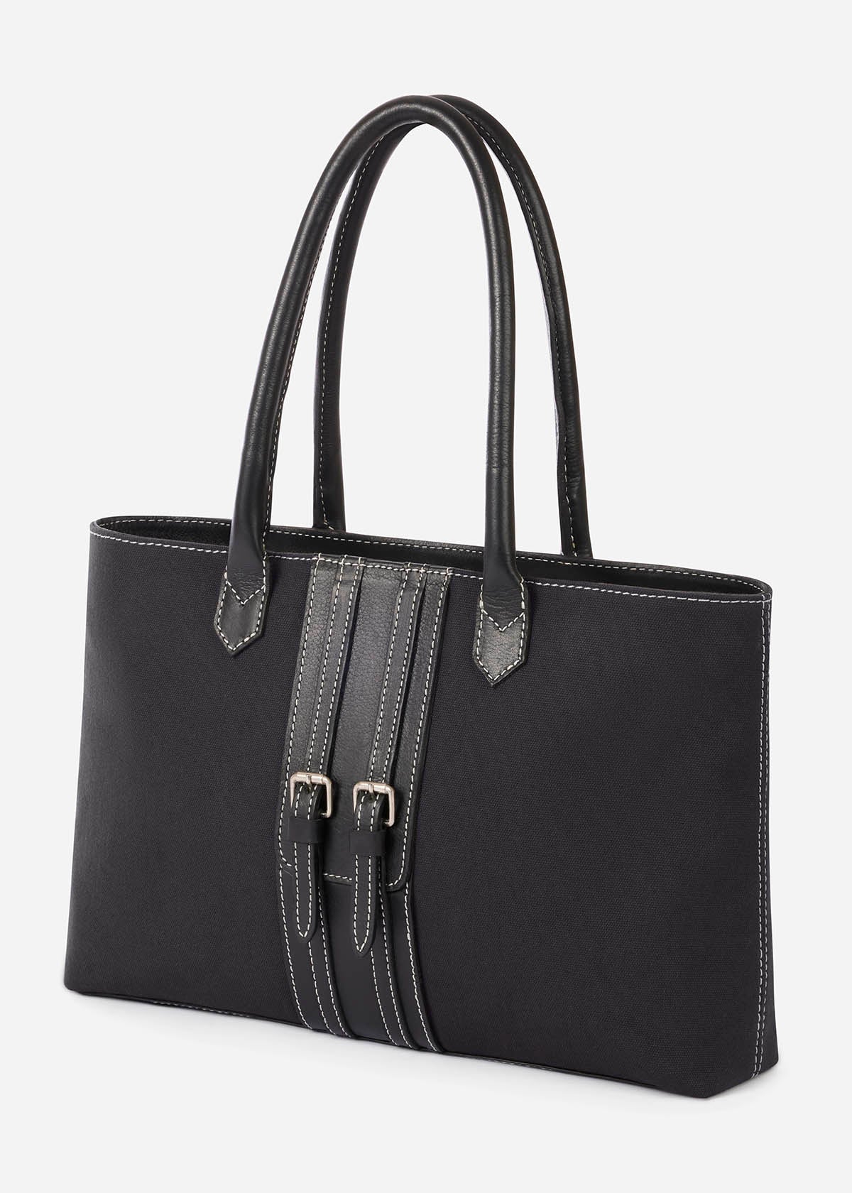 Classic Black::variant::Oughton Half Halt Handbag in Classic Canvas