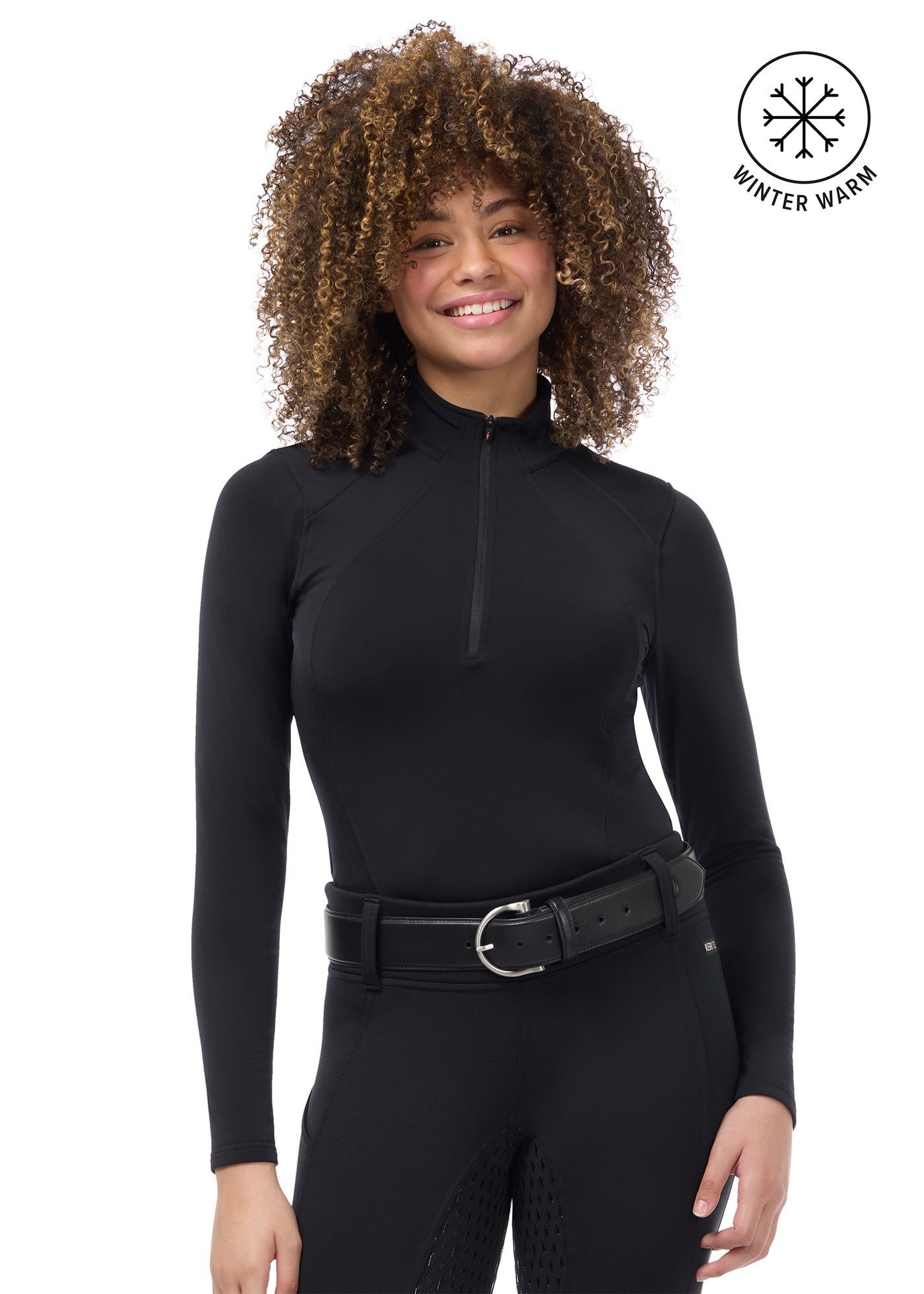 In Stride Quarter Zip Fleece Tech Top
