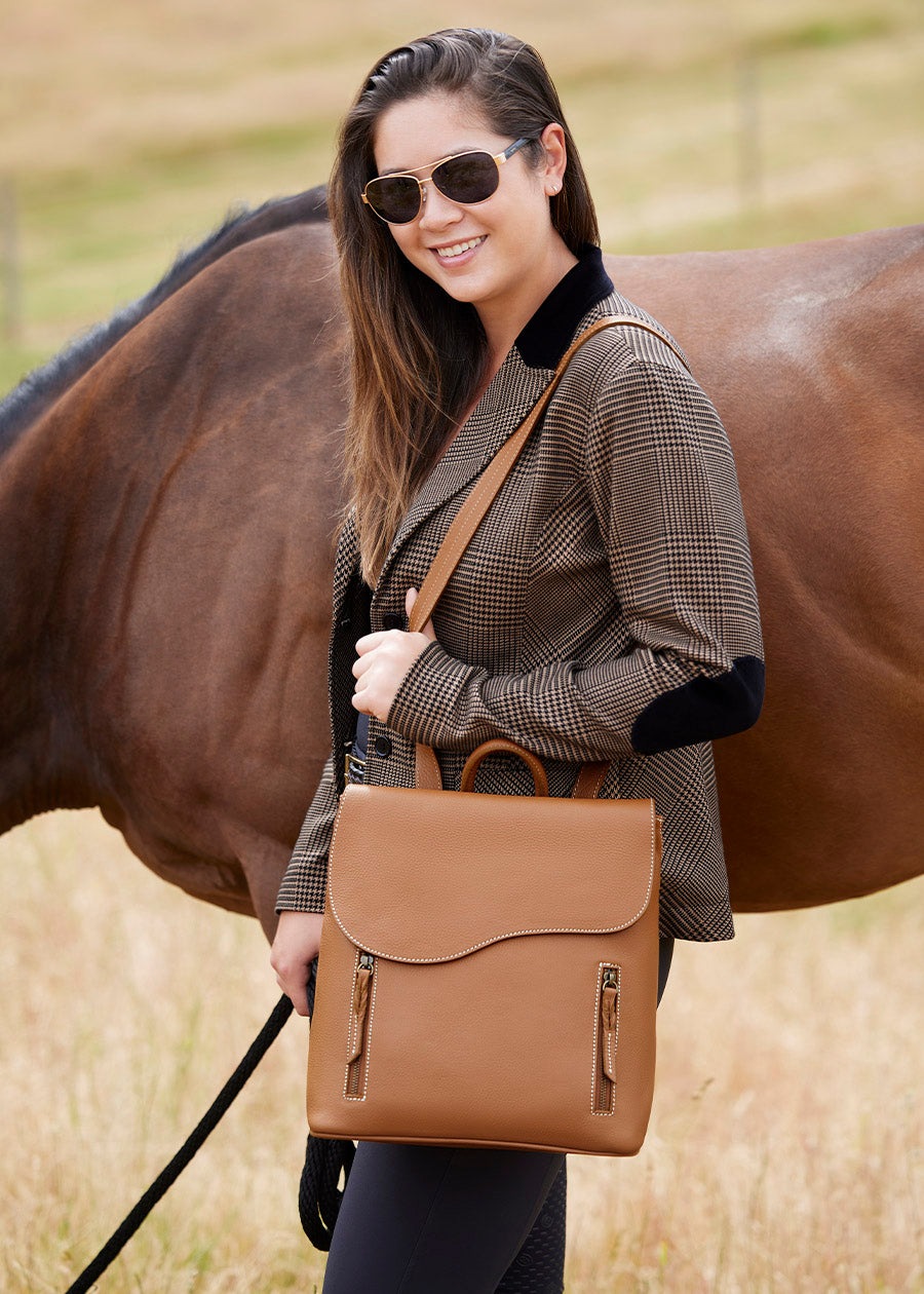 Bronzed Caramel::variant::Oughton Paddock Convertible Backpack Purse