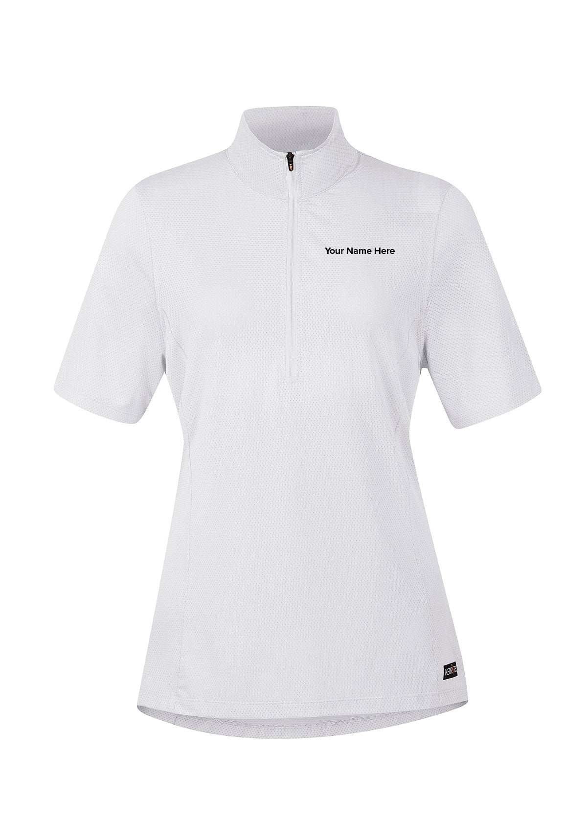 White::variant::Ice Fil Short Sleeve Riding Top for Clubs