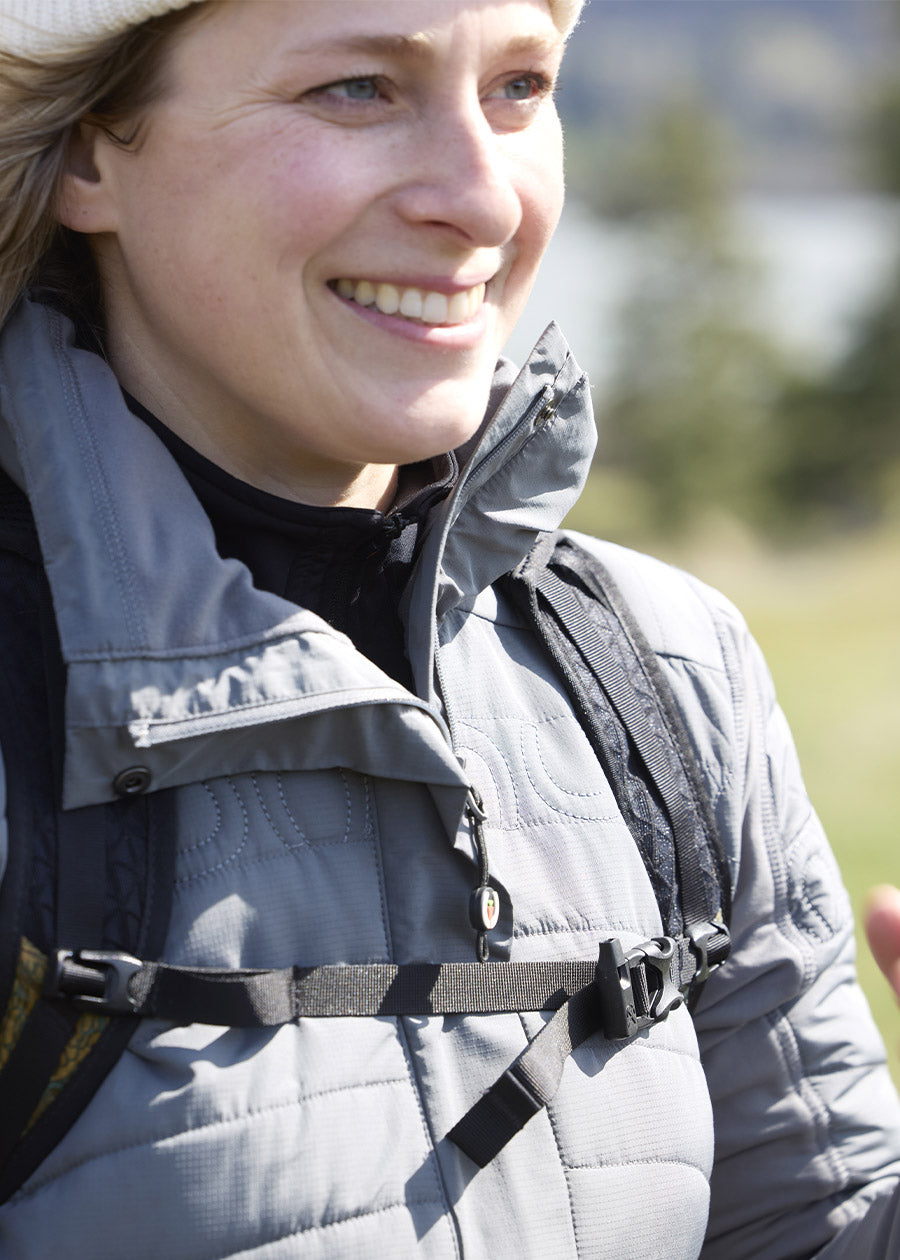 Hoofprint Quilted Pullover Jacket