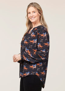 HERITAGE HORSES::variant::Olivia EcoVero Top