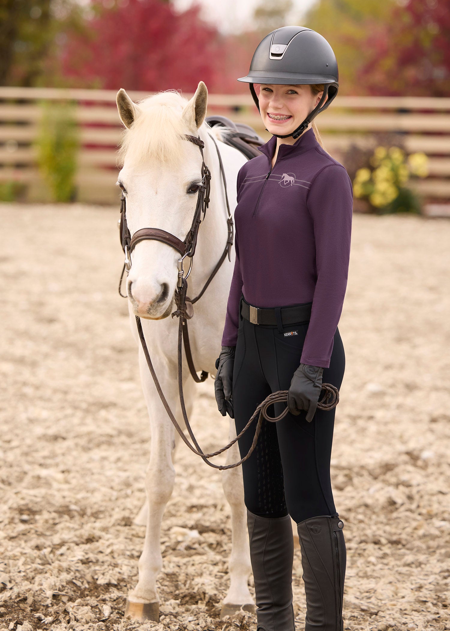 Kids Fusion Fleece Lined Full Leg Clinic Tight