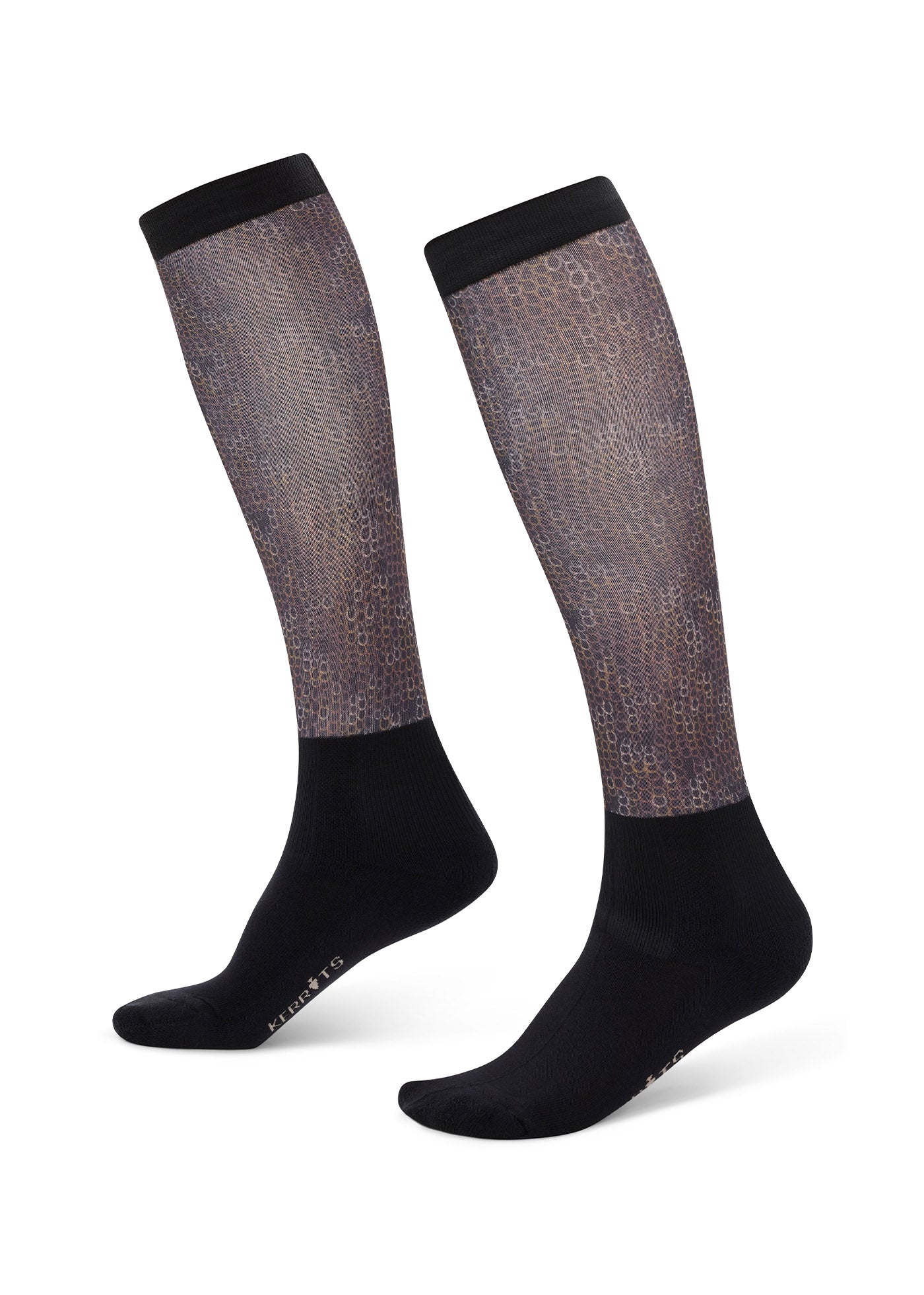 Dual Zone Equestrian Boot Socks - Print