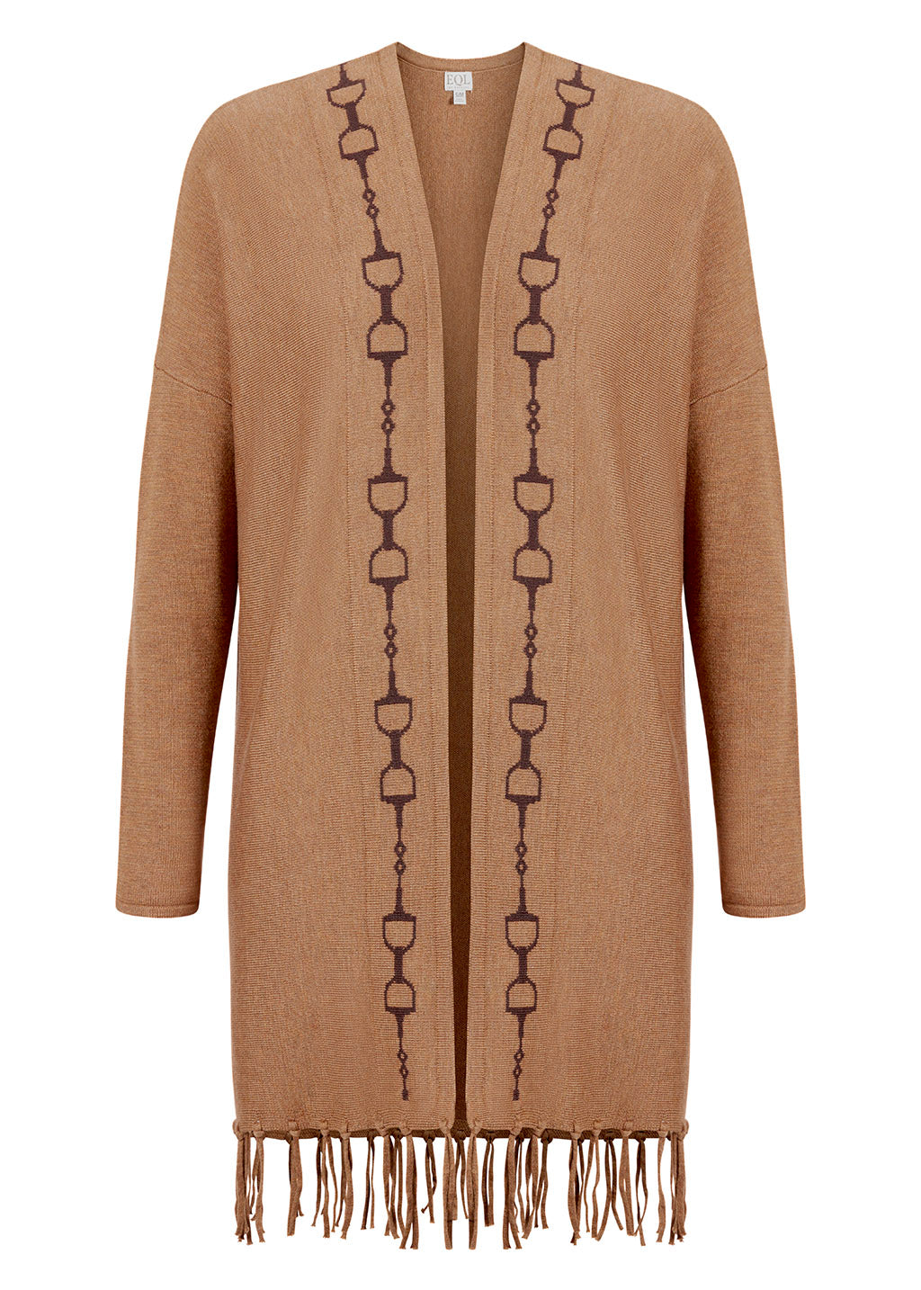 CARAMEL/JAVA::variant::Bits and Fringe Cardigan