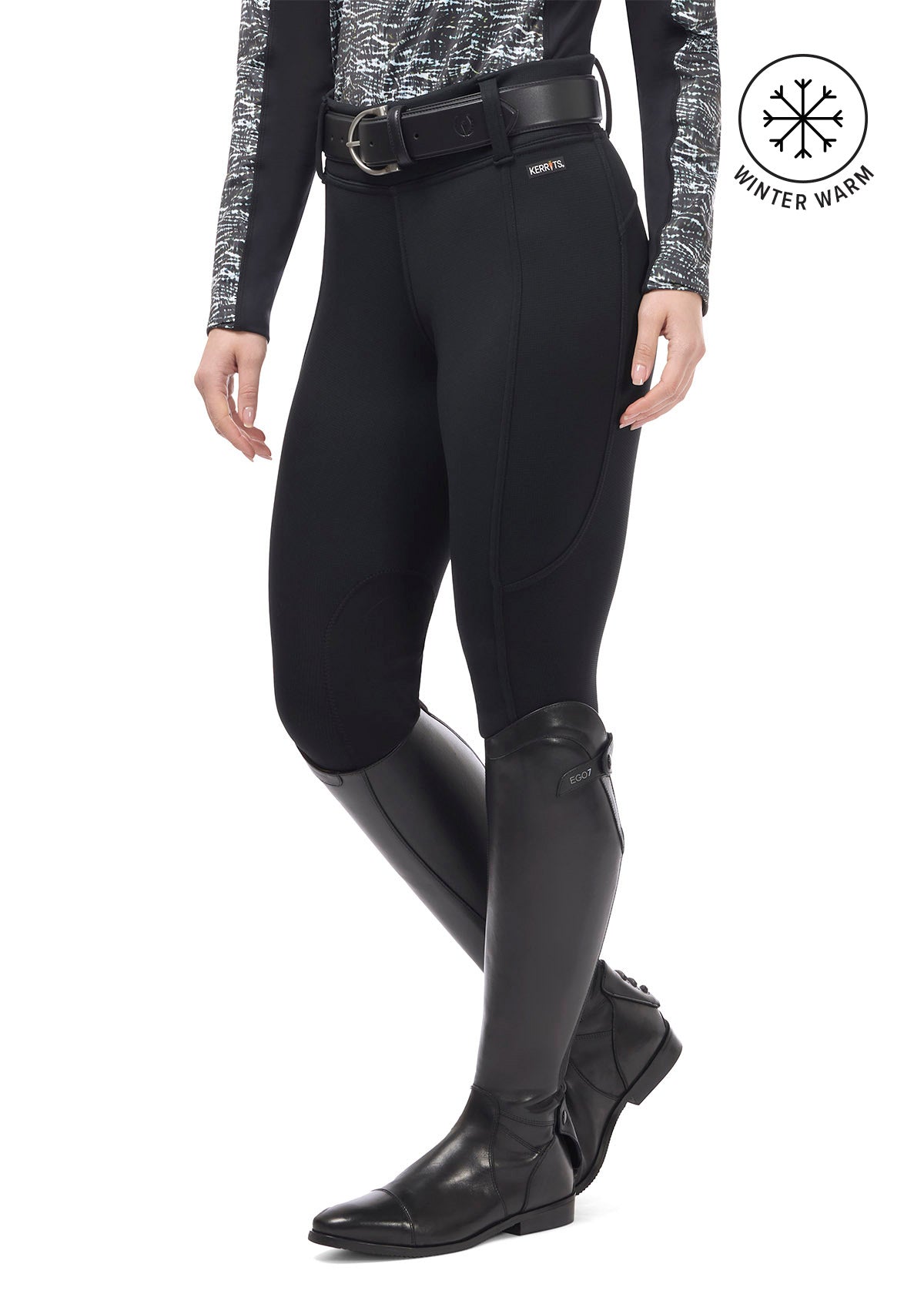 Sit Tight Wind Pro® Knee Patch Winter Riding Tight