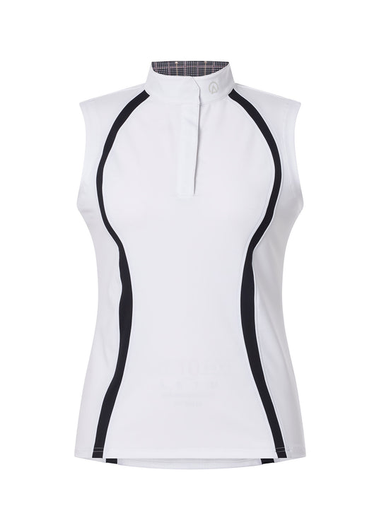 WHITE/ GLEN PLAID::variant::Affinity Sleeveless Show Shirt