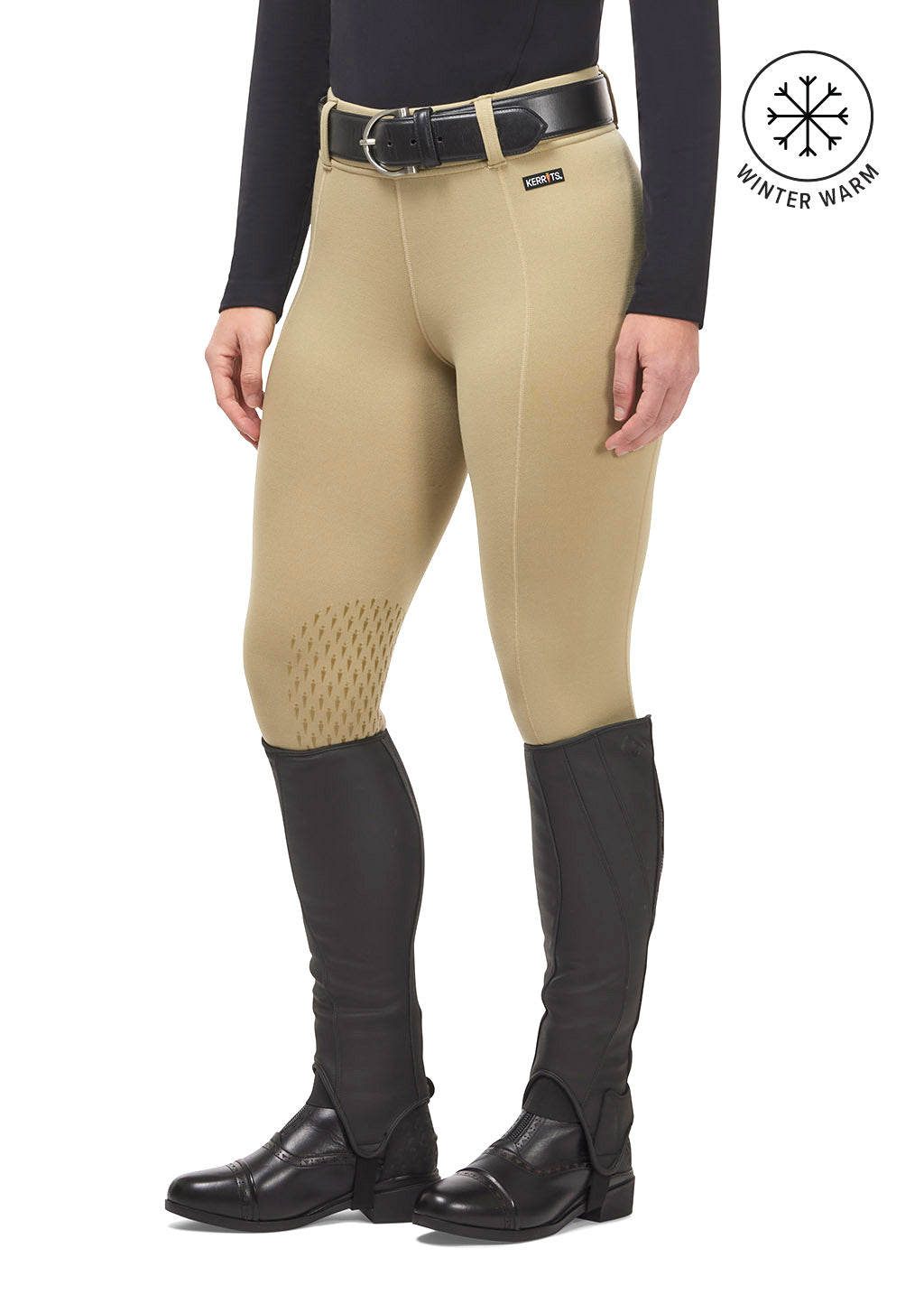 TAN::variant::Power Stretch Knee Patch Pocket Tight