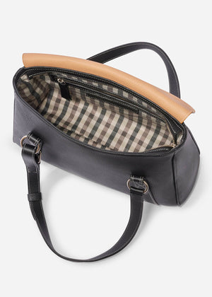 Oughton Paddock Lux Shoulder Bag in Pebbled Leather