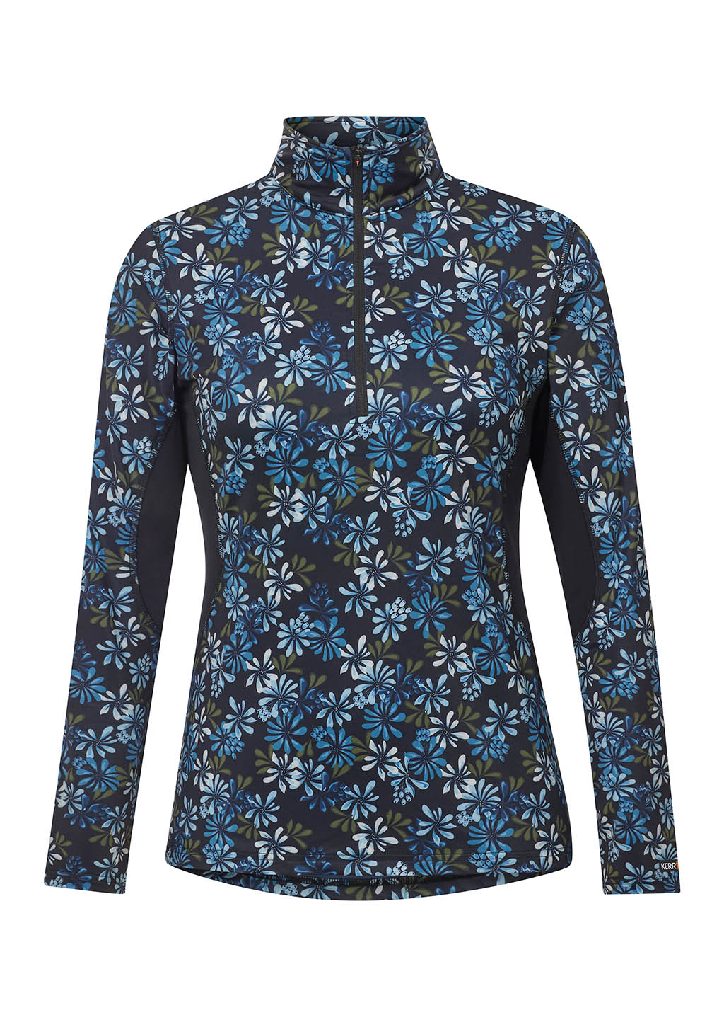 NIGHTSKY AUTUMN BOUQUET::variant::On Course Quarter Zip Fleece Tech Top Print