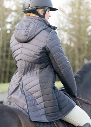 Horsey Houndstooth Insulated Parka