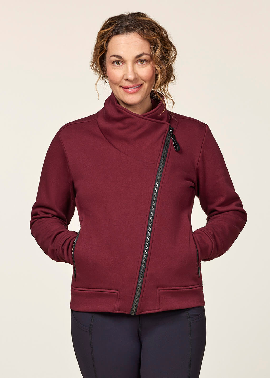 SANGRIA::variant::Wrap Front Fleece Jacket