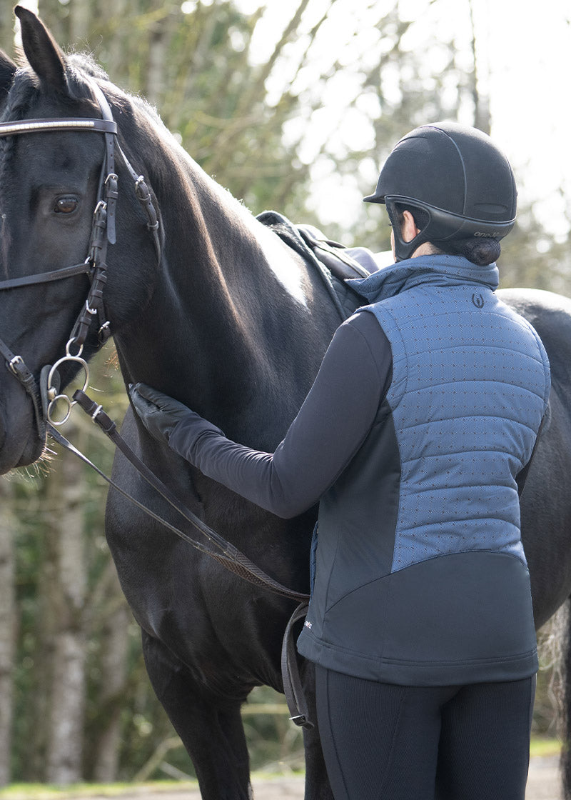 LAKE HERRINGBONE PLAID::variant::Full Motion Quilted Vest