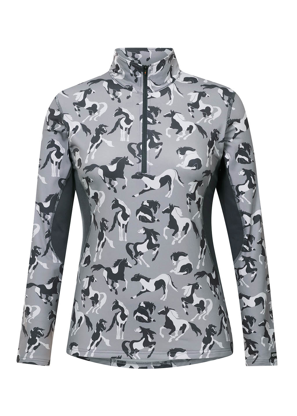 STERLING MOD MARES::variant::On Course Quarter Zip Fleece Tech Top Print