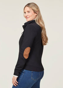BLACK::variant::Wrap Front Fleece Jacket