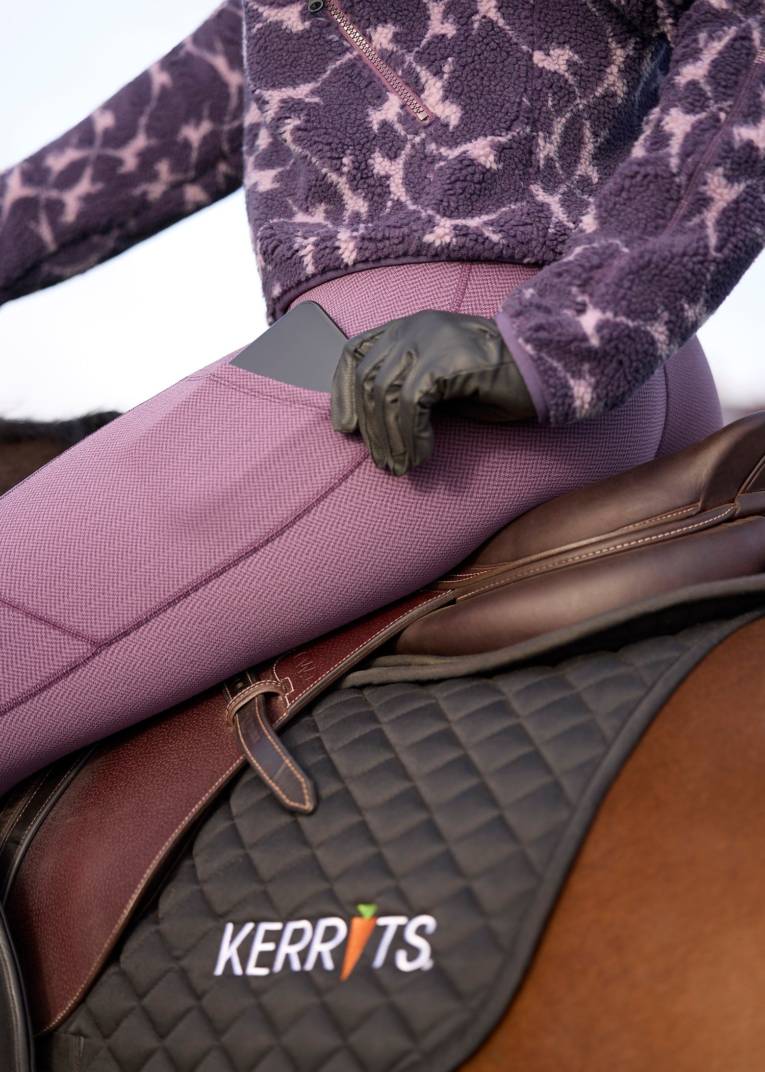 Fleece Lite II Knee Patch Riding Tight