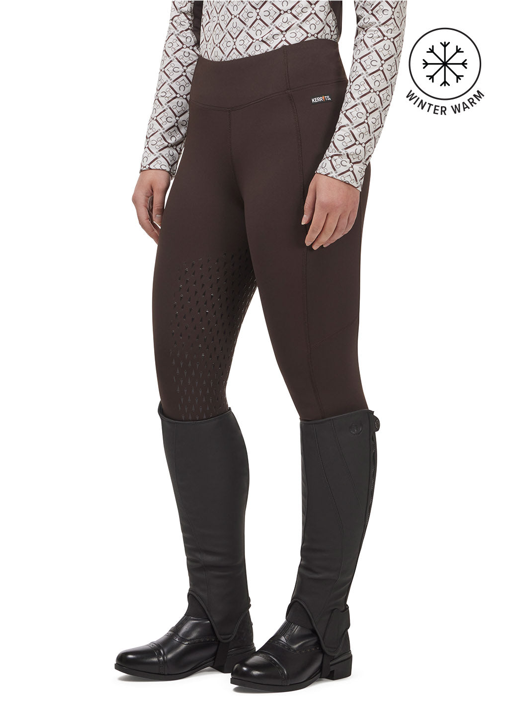 SEAL/ BLACK::variant::Thermo Tech Full Leg Tight