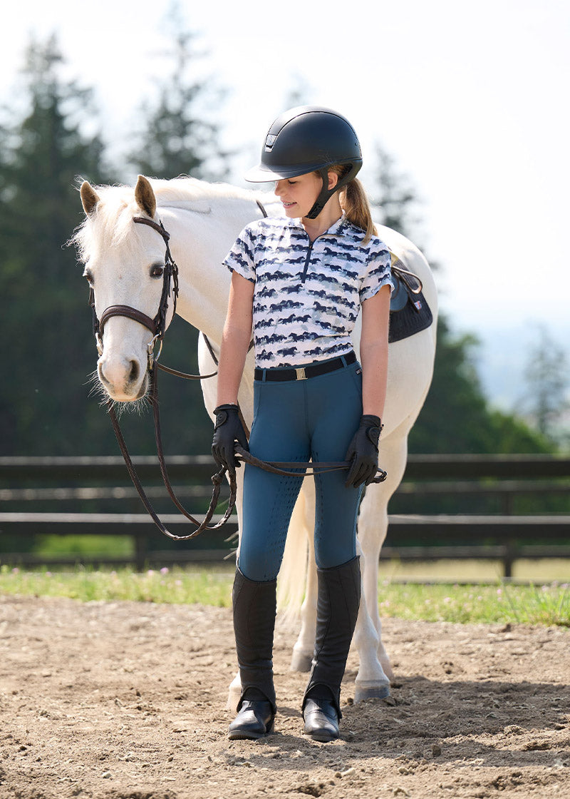 Kids Coolcore® Silicone Full Leg Riding Tech Tight