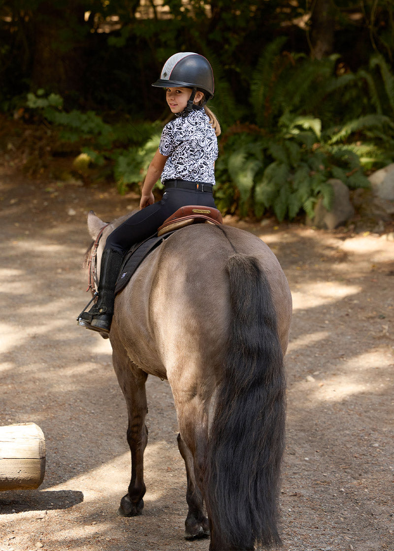 Kids Coolcore® Silicone Full Leg Riding Tech Tight