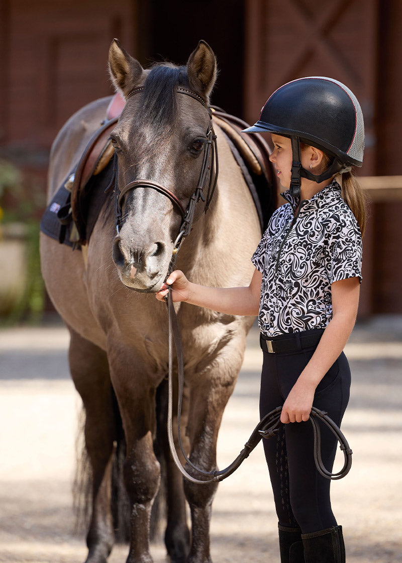 Kids Coolcore® Silicone Full Leg Riding Tech Tight