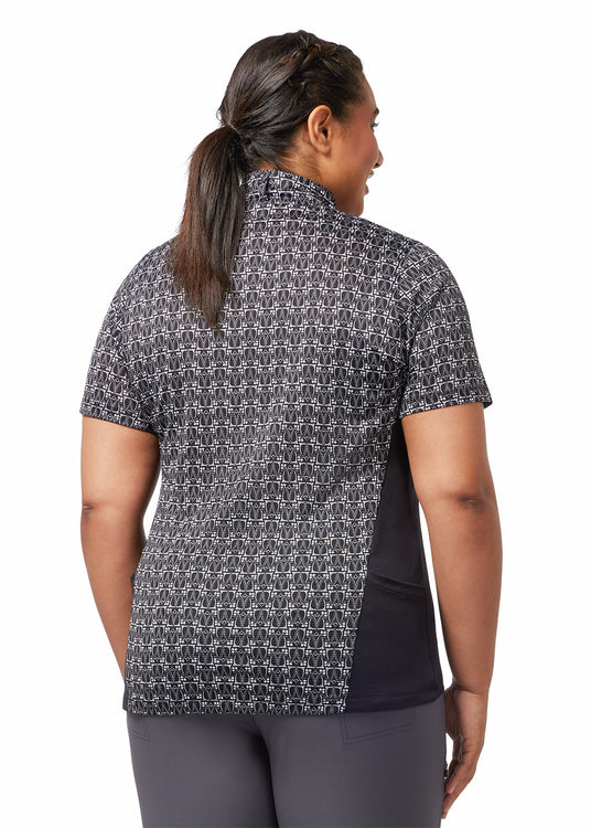 BLACK IRON BOUQUET/ BLACK::variant::Always Cool Ice Fil Short Sleeve Shirt - Print