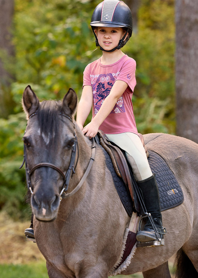 Kids Performance Knee Patch Pocket Riding Tight