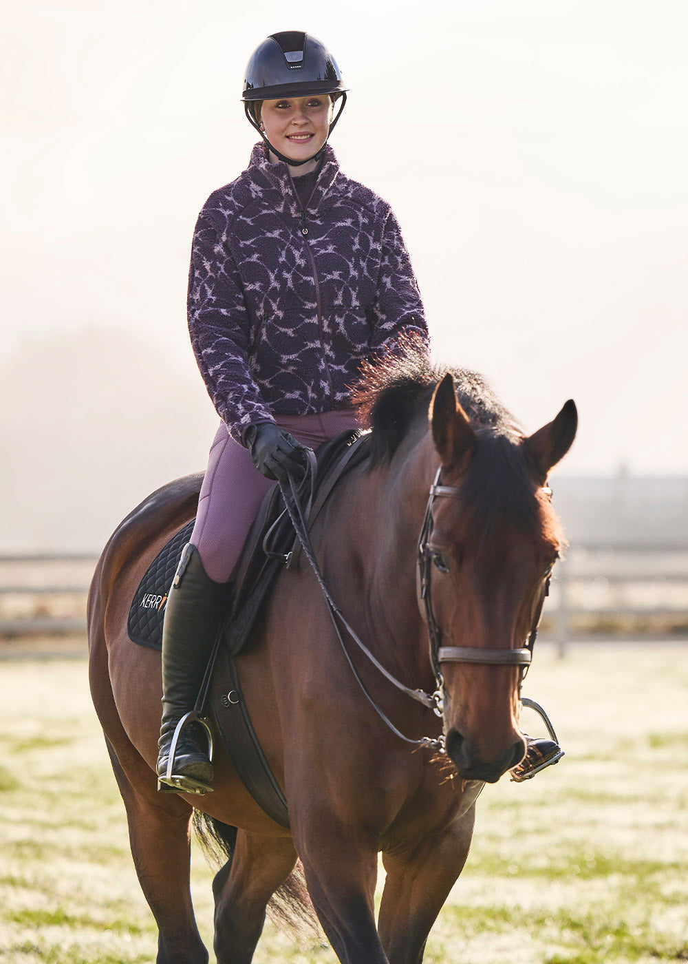 Fleece Lite II Knee Patch Riding Tight