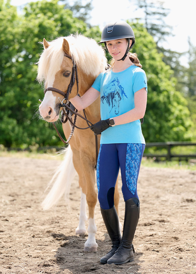 Kids Performance Knee Patch Riding Tight