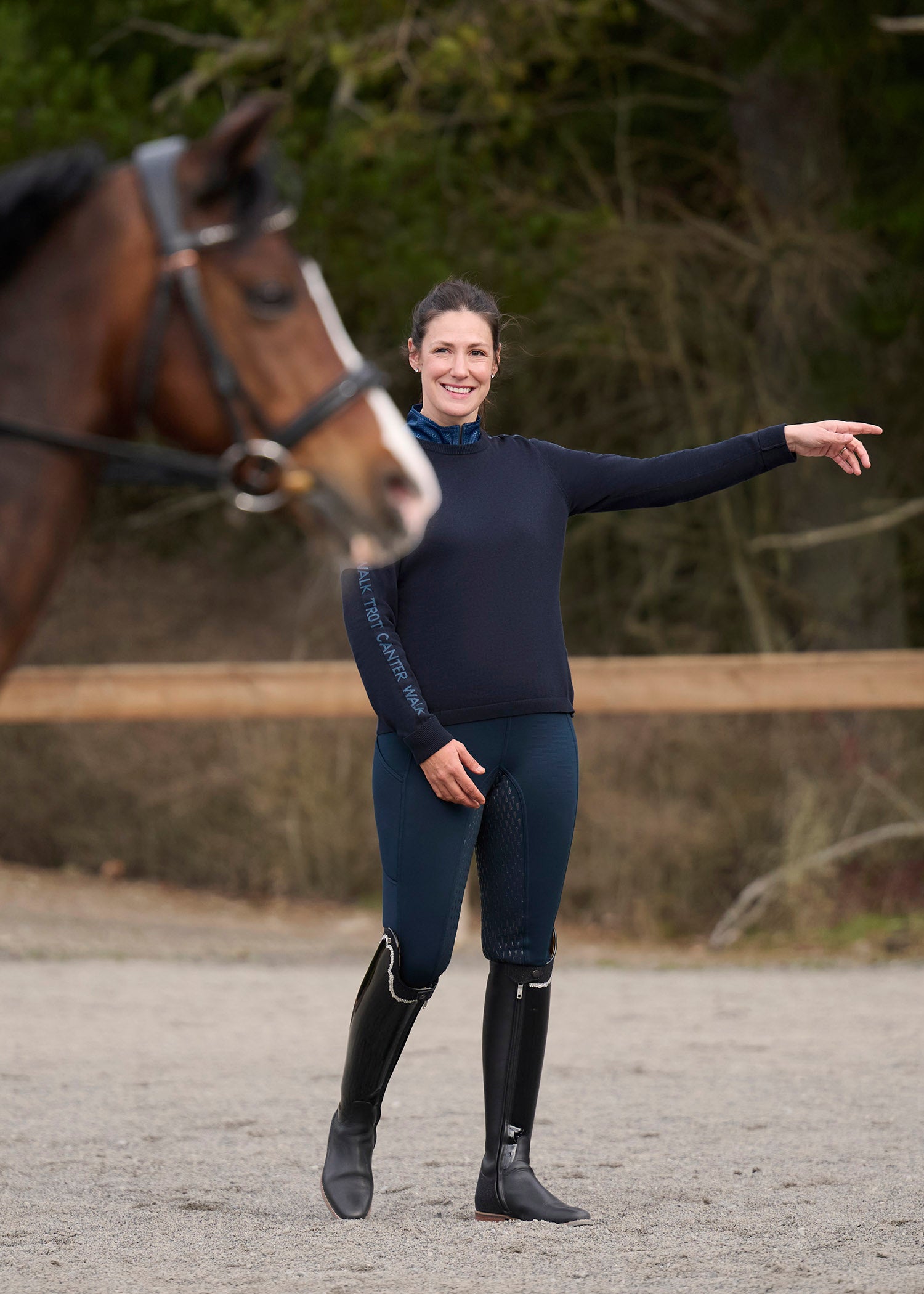 Sit Tight Wind Pro® Knee Patch Winter Riding Tight