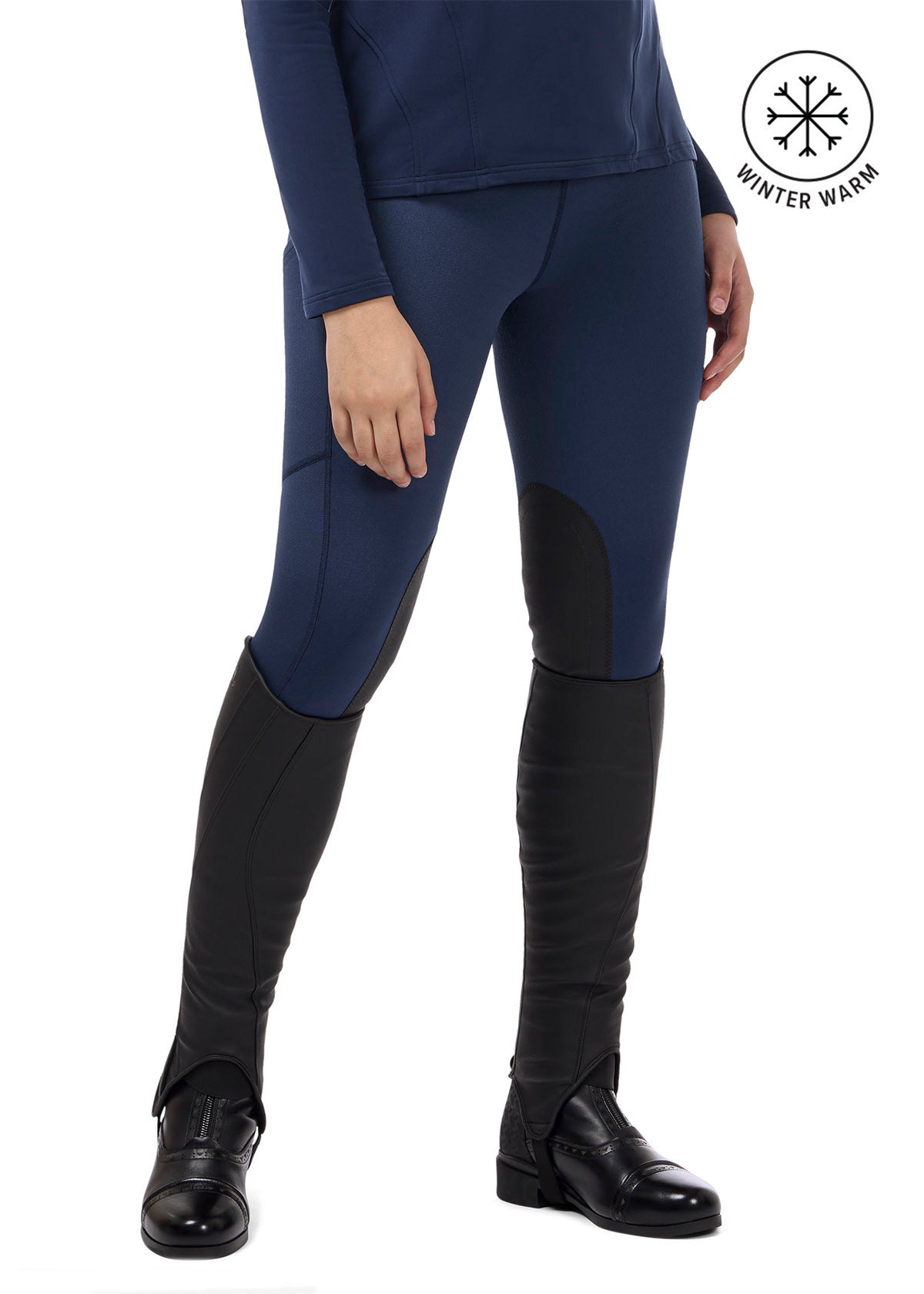 Fleece Lite II Knee Patch Riding Tight