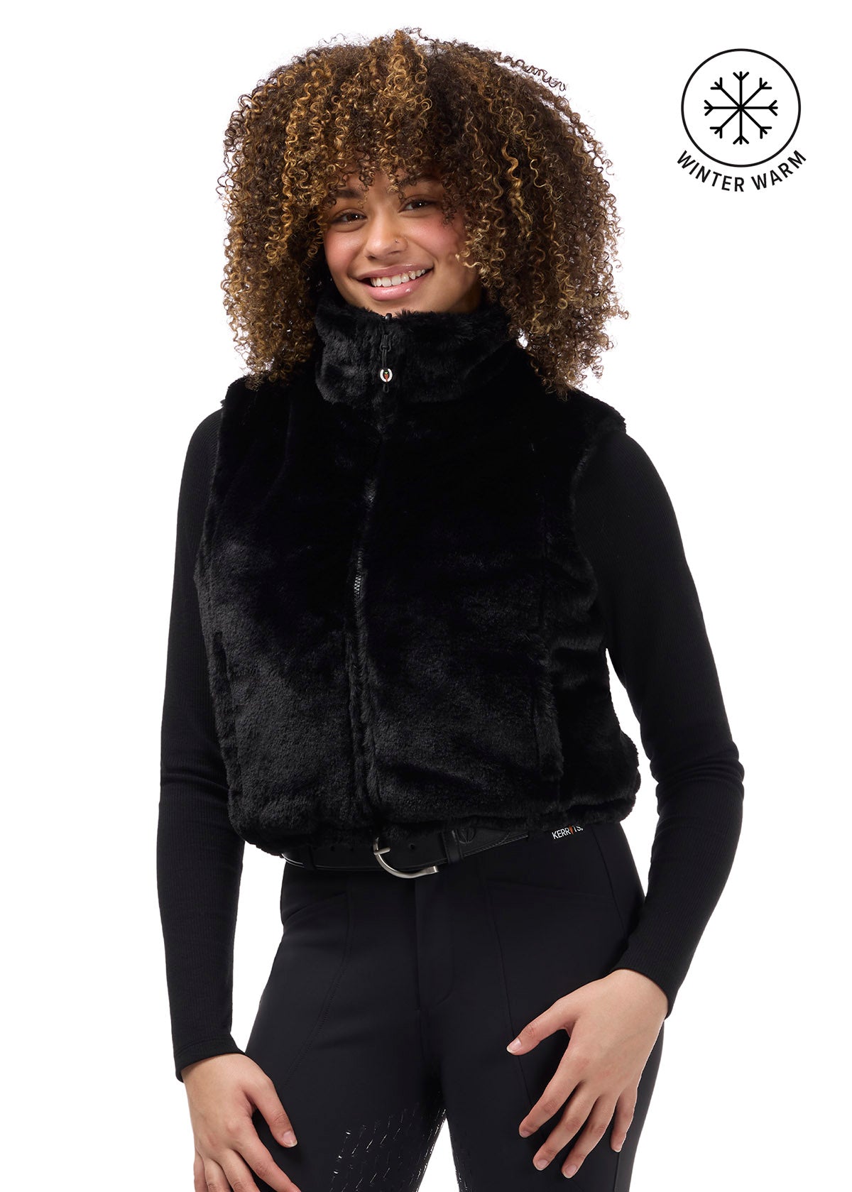 Skyline Houndstooth Reversible Puffer Vest