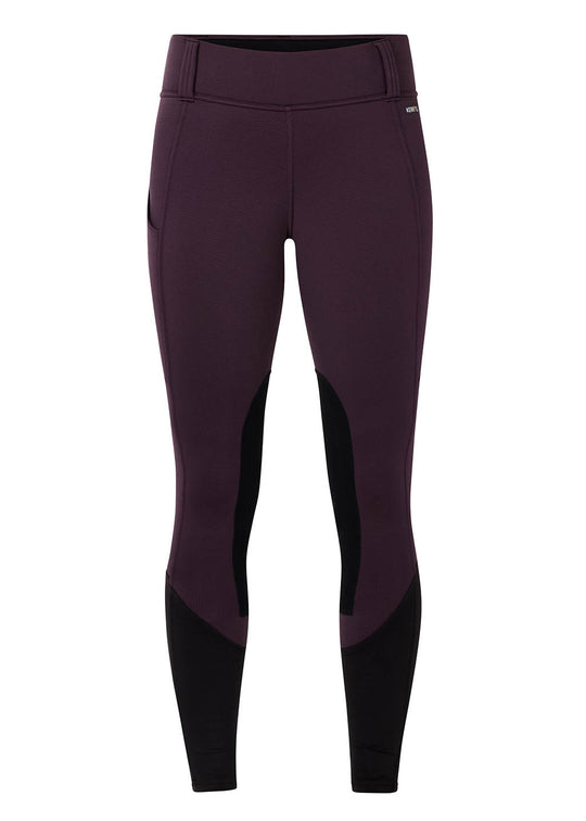 Kerrits Kids' Sit Tight Winter Riding Tights - Windproof Polartec With Knee Patches