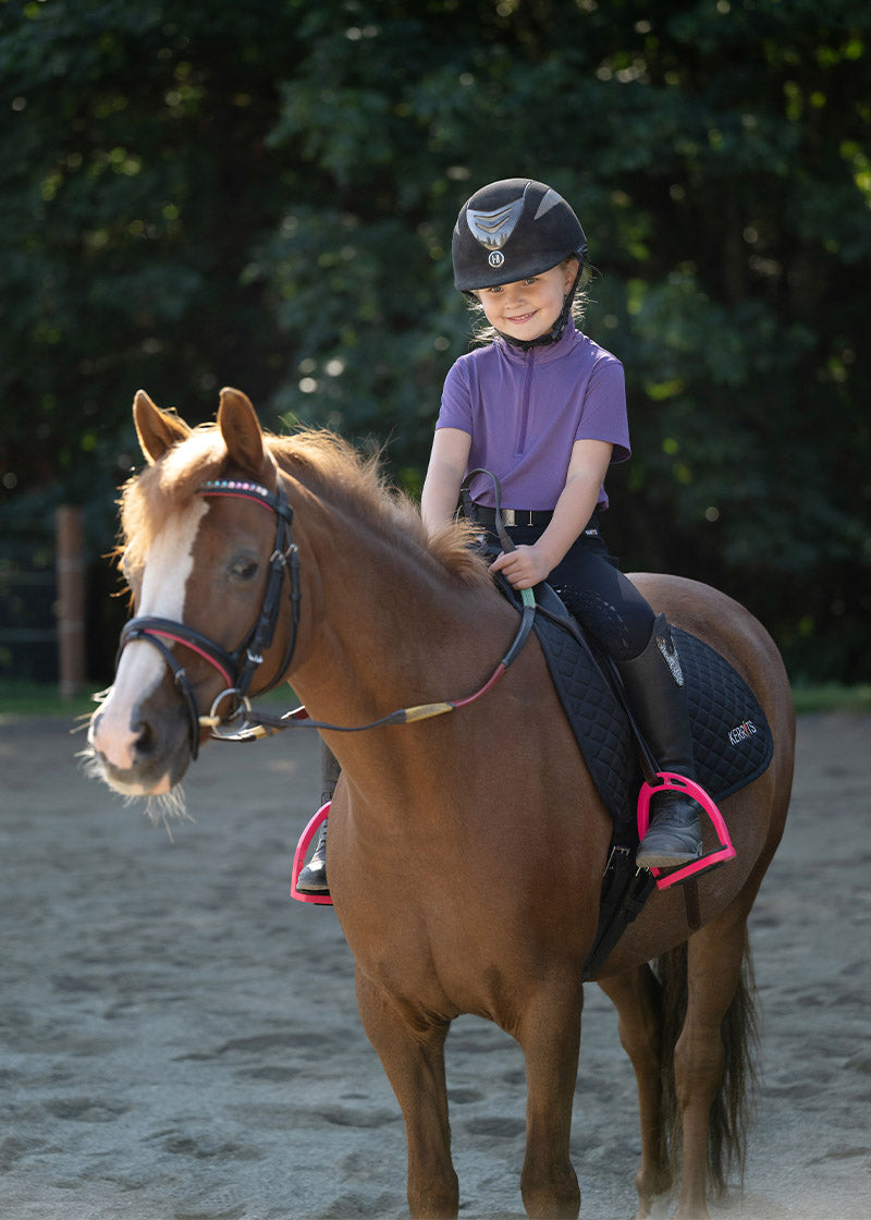 Kids Ice Fil® Lite Short Sleeve Riding Shirt