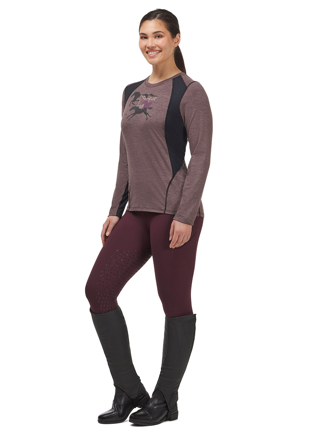 VINEYARD/ BLACK::variant::Thermo Tech Full Leg Tight