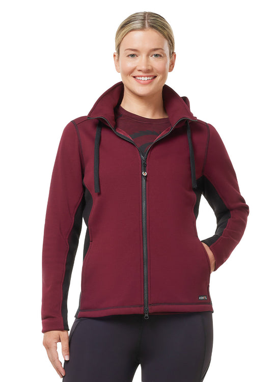 Womens Magnetic-Zipper Hoodie with Pockets - Silverts
