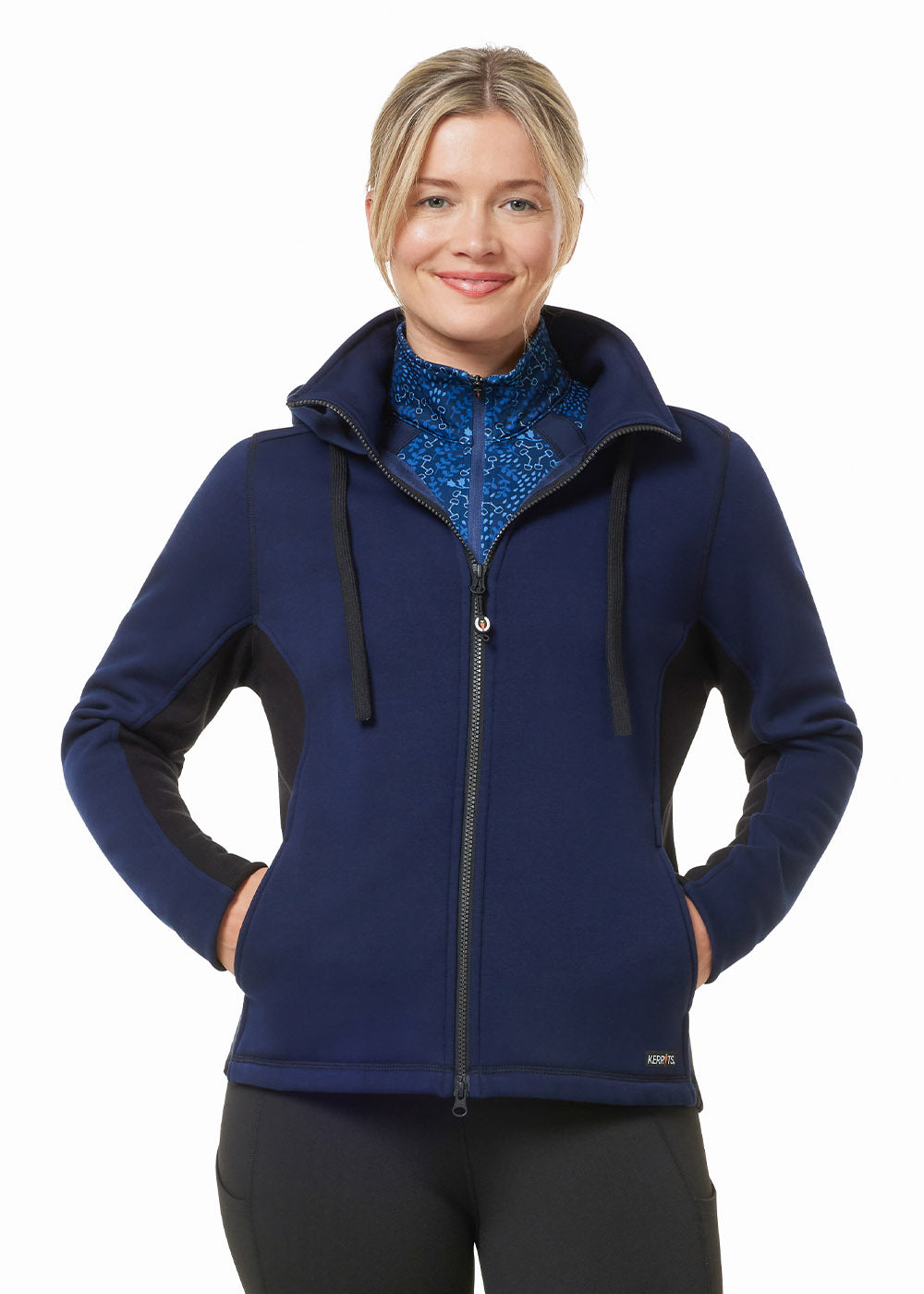 Womens Magnetic-Zipper Hoodie with Pockets - Silverts