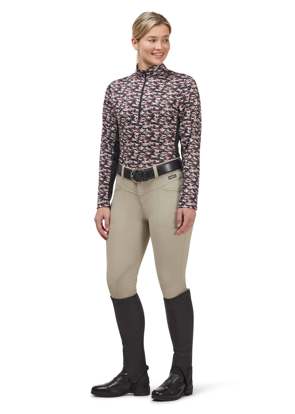 VINEYARD GALLOPING HORSES::variant::Next Level Coolcore Long Sleeve Shirt Print