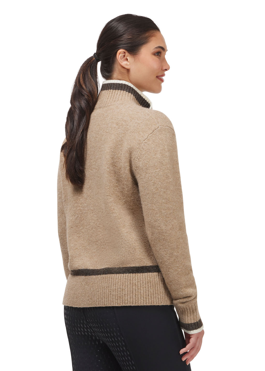 FAWN::variant::Full Zip Varsity Horse Sweater