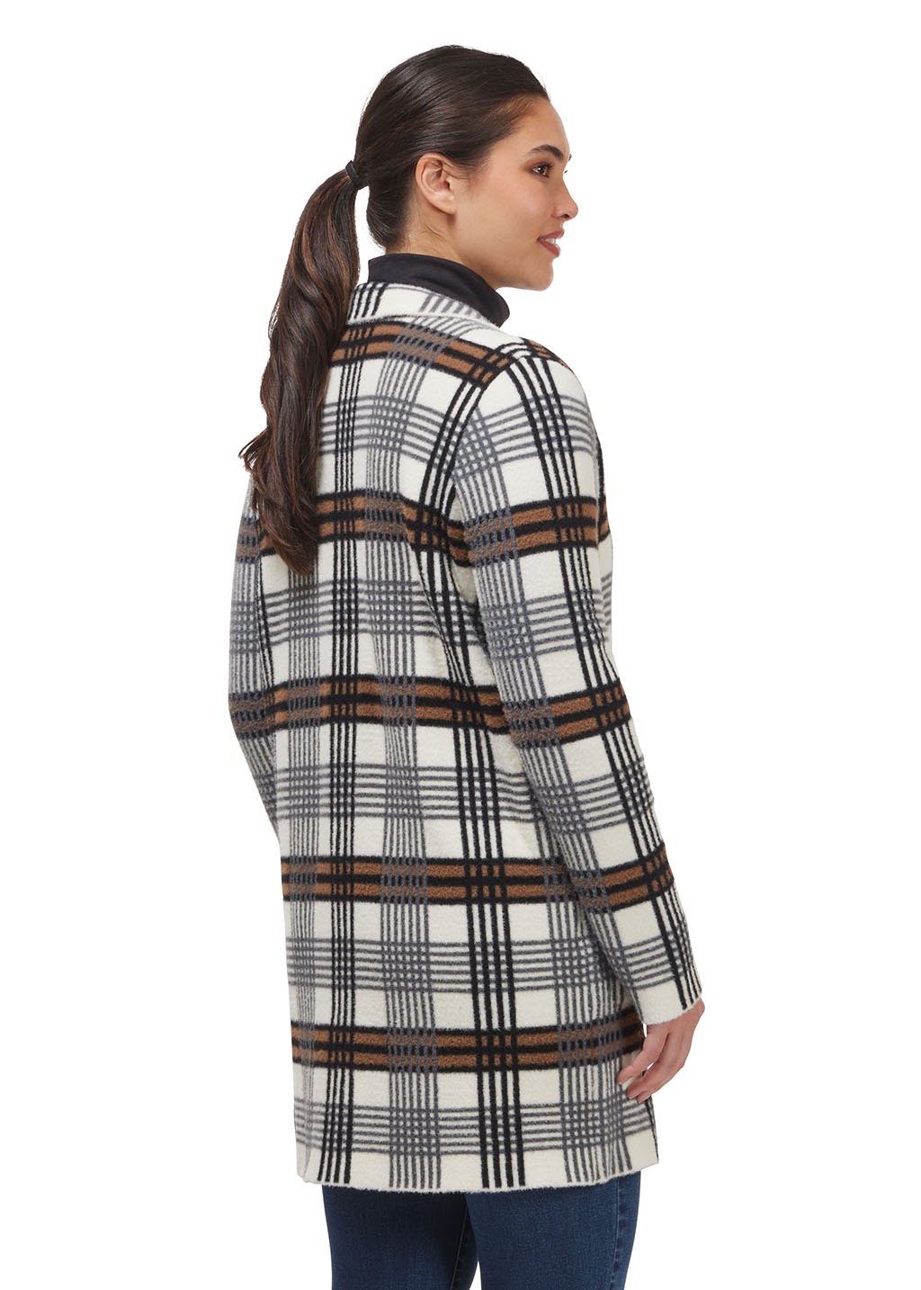 OXER PLAID::variant::Plaid Sweater Jacket