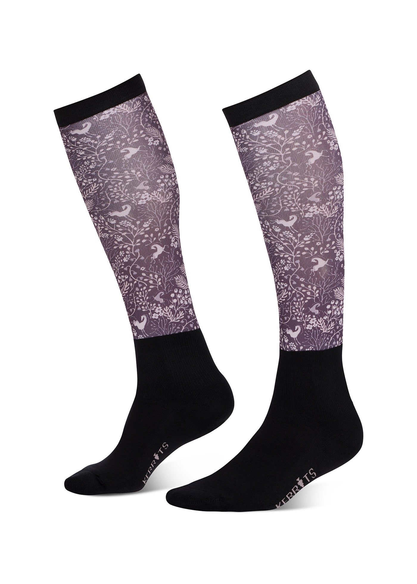 Dual Zone Equestrian Boot Socks - Print