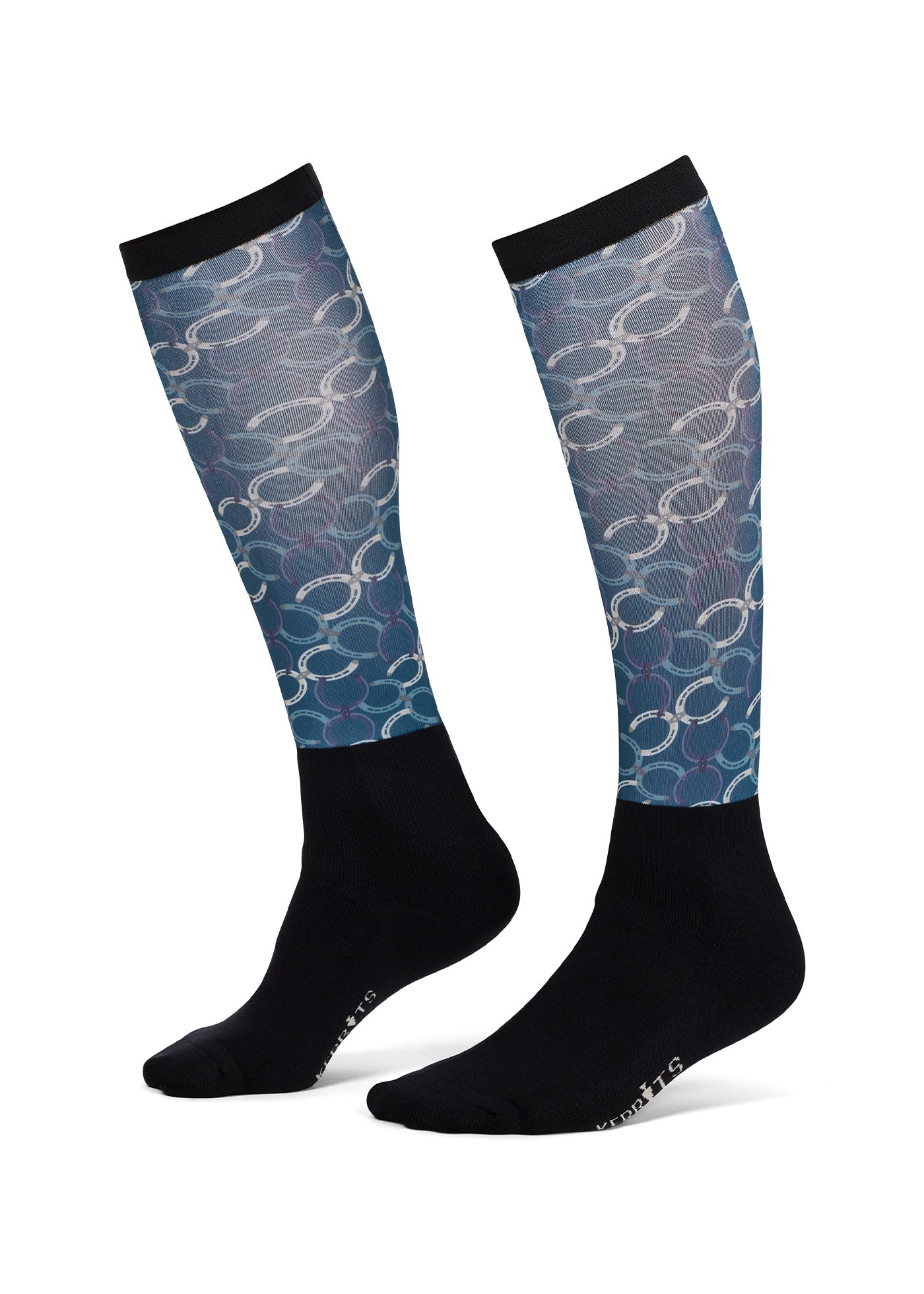 Dual Zone Equestrian Boot Socks - Print