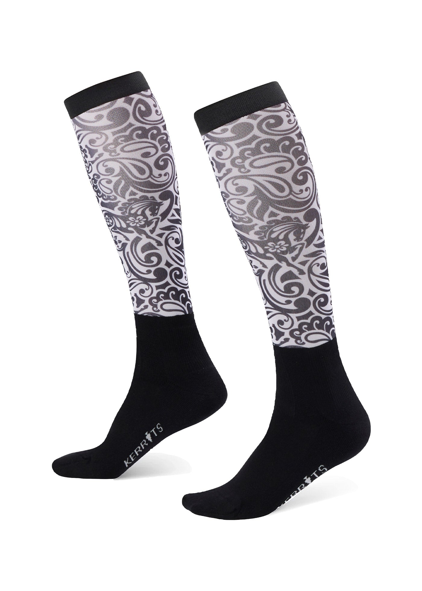 Dual Zone Equestrian Boot Socks - Print