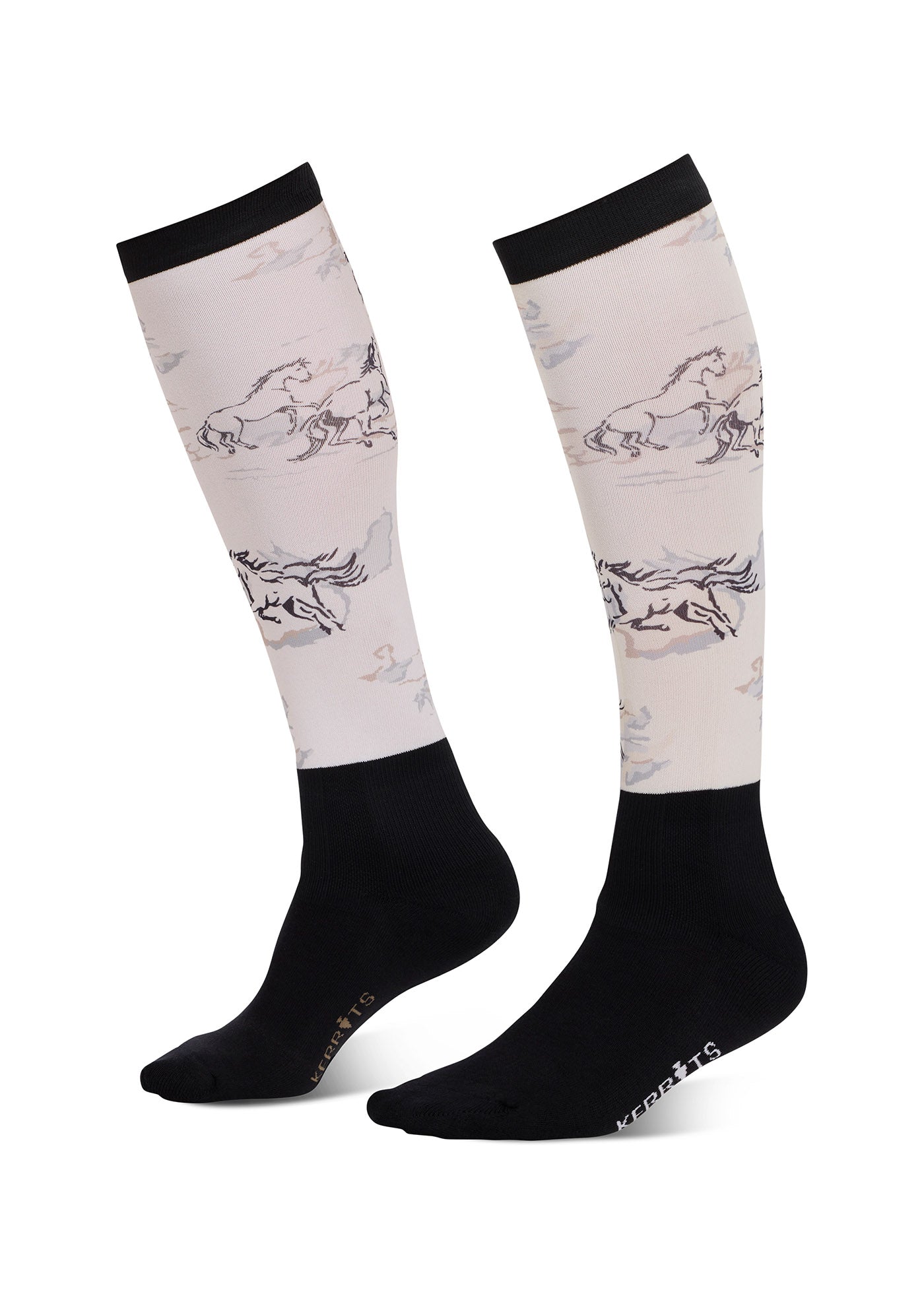 Dual Zone Equestrian Boot Socks - Print