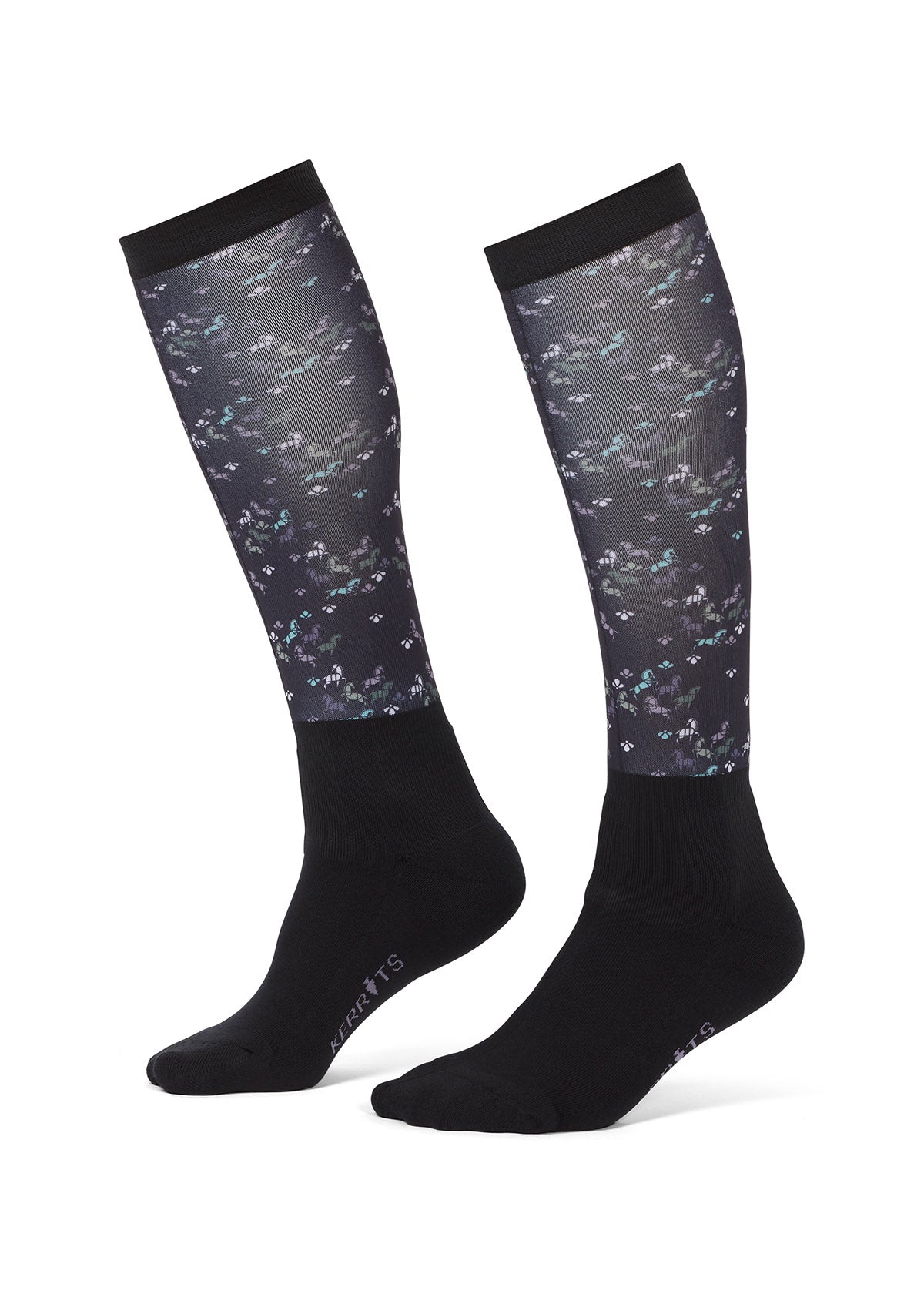 Kids Dual Zone Equestrian Boot Socks - Print